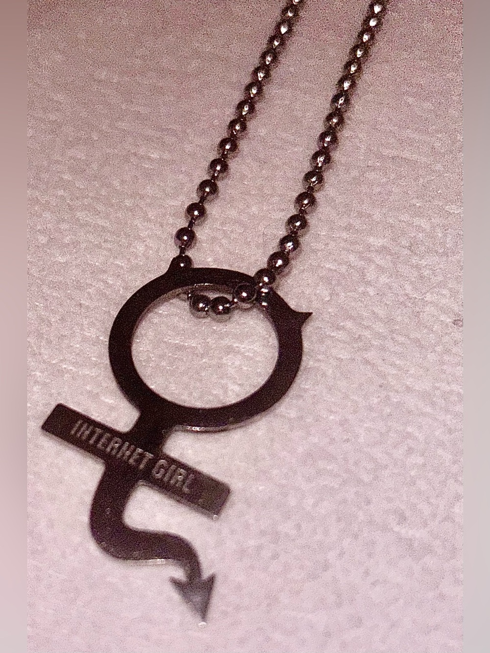 “Internet Girl/She Devil” Pendant Necklace